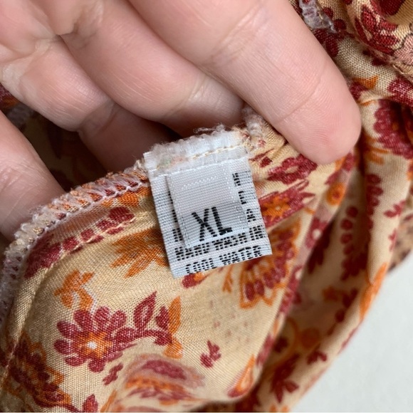 Aura the label flora long sleeve boho prairie maxi dress XL - Picture 4 of 11